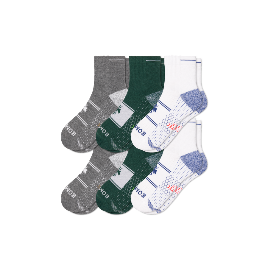 Men's Golf Quarter Sock 6-Pack - Clean Finish