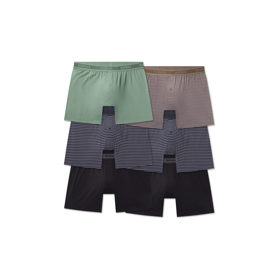 Men's Soft Flex Slim Boxer 6-Pack - Classic Ready