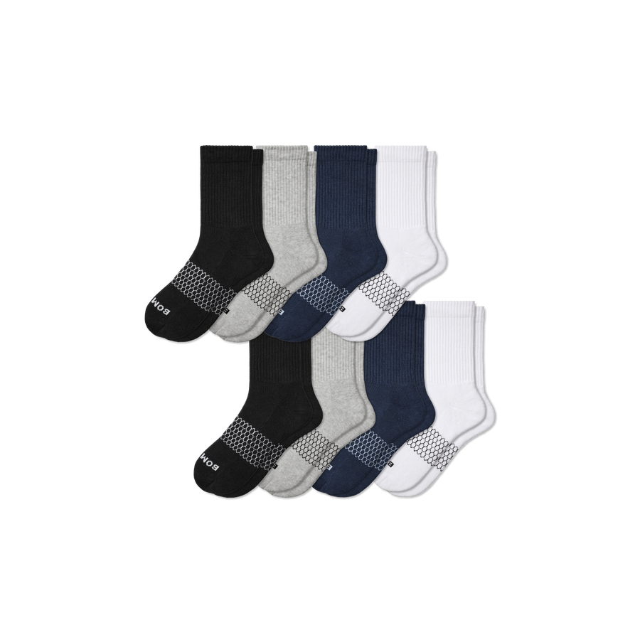 Men's Solids Half Calf Sock 8-Pack - Modern Touch