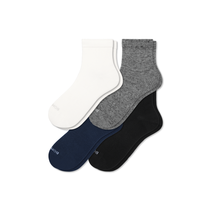 Women's Quarter Sock 4-Pack - Simple Style