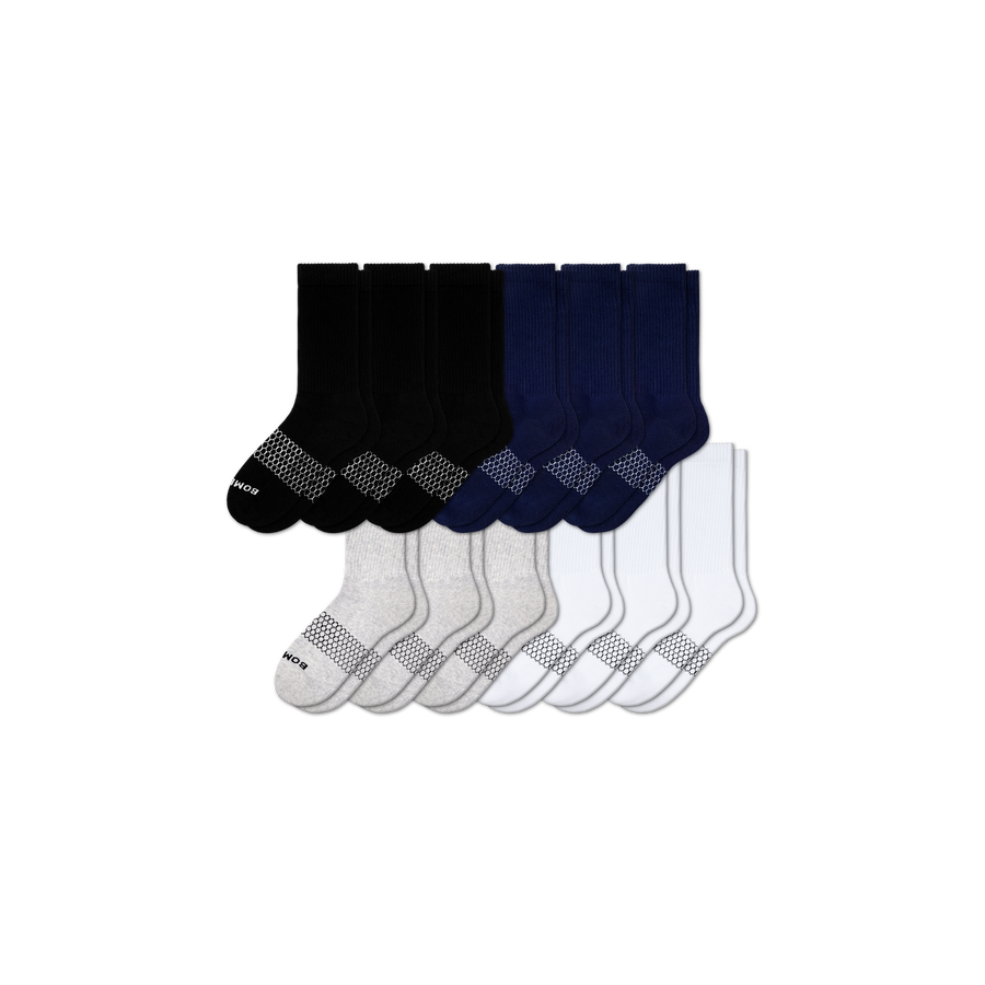 Men's Solids Calf Sock 12-Pack - Premium Pick