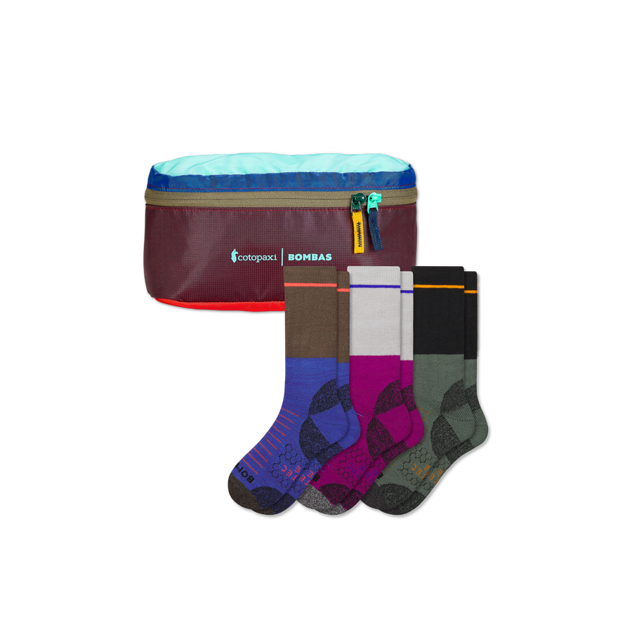 Men's Hiking Calf Sock 3-Pack & Cotopaxi Fanny Pack - Everyday Pair