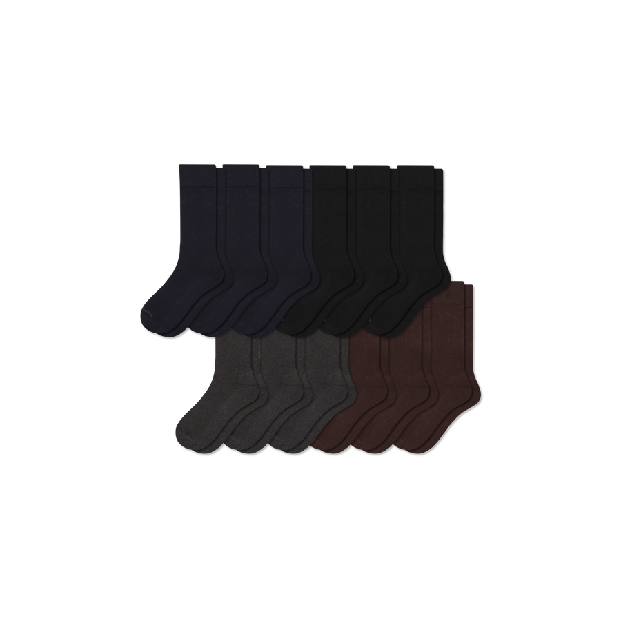Men's Dress Calf Sock 12-Pack - Ready Pair