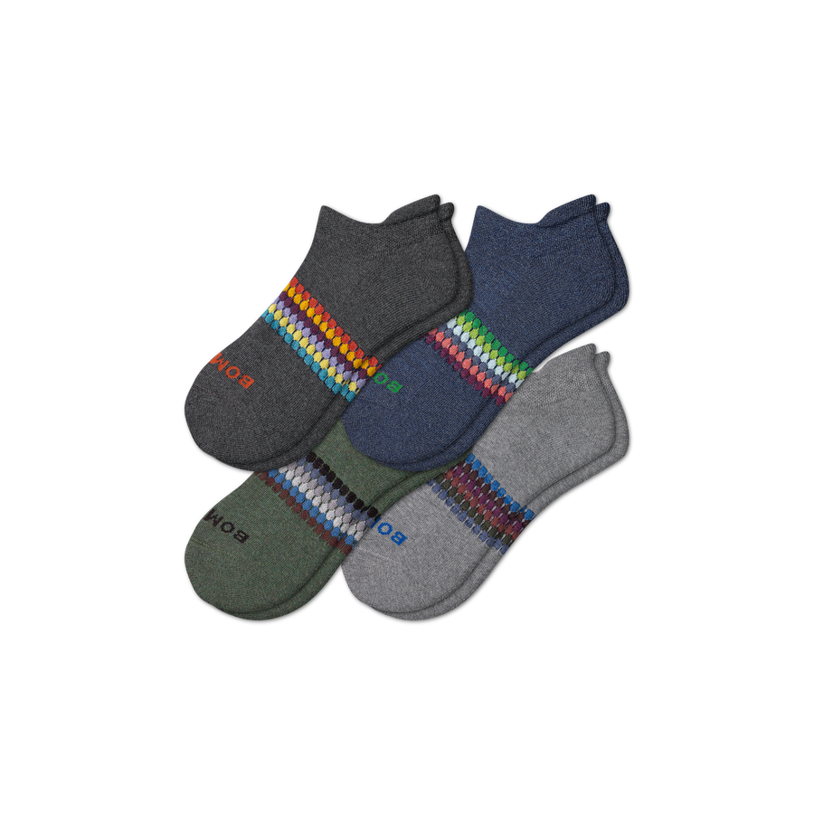 Men's Sunset Stripe Ankle Sock 4-Pack - Fresh Choice
