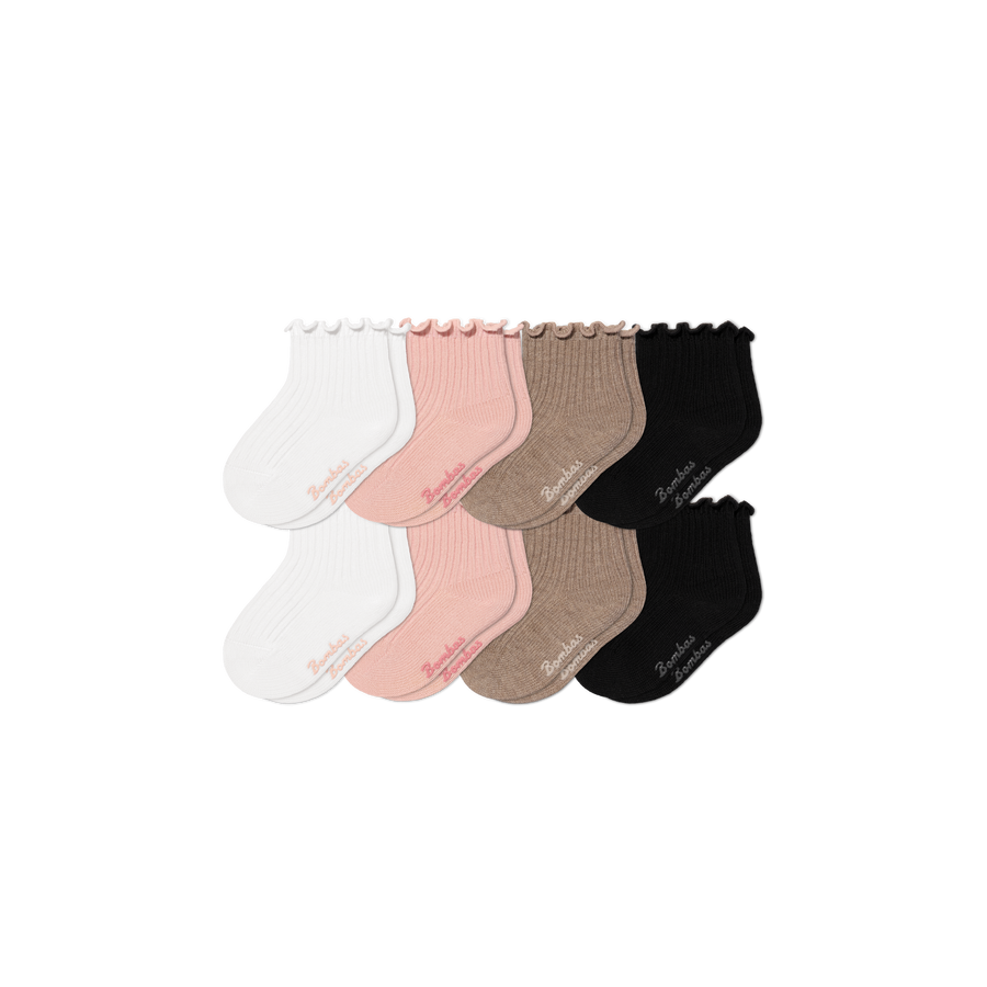 Baby Ruffle Rib Calf Sock 8-Pack (0-6 Months) - Daily Pick