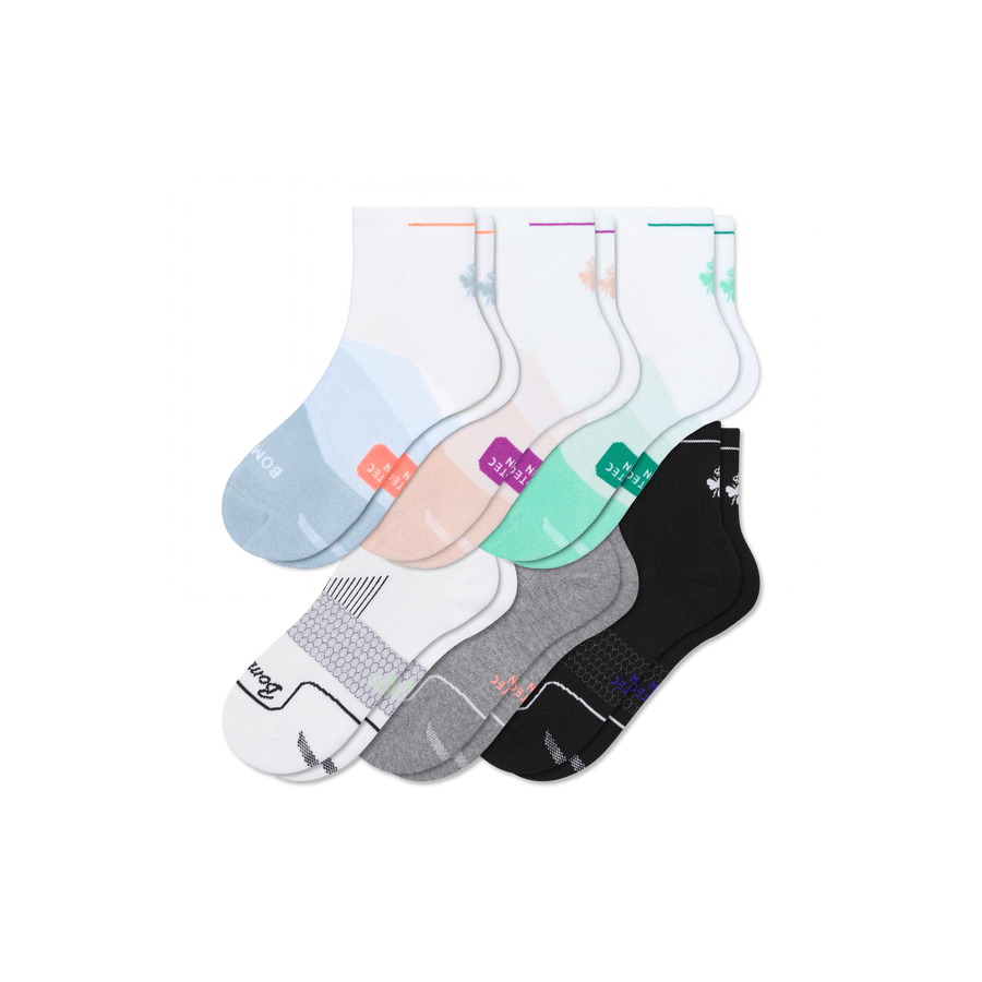 Women's Run Quarter Sock 6-Pack - All Day Fit