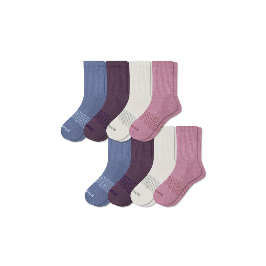 Women's Solids Half Calf Sock 8-Pack - Easy Pair