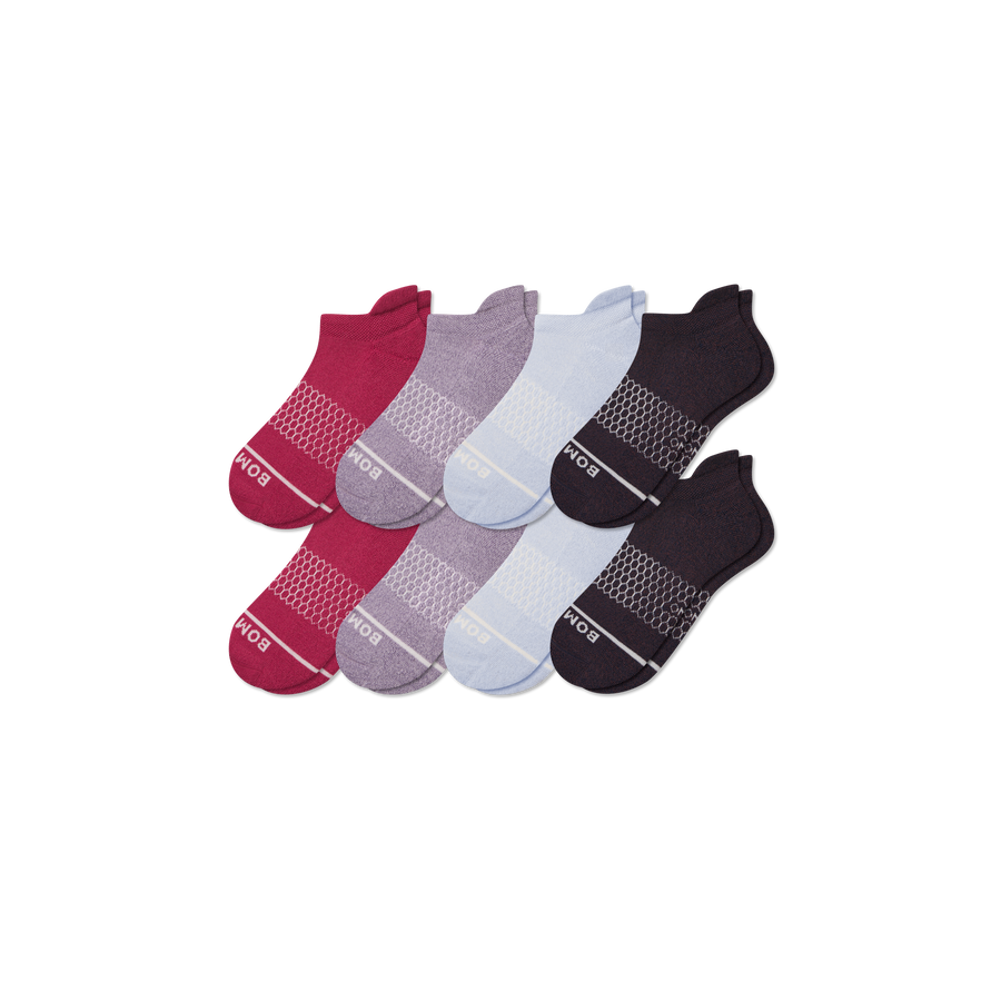 Women's Merino Wool Blend Ankle Sock 8-Pack - Daily Cushion