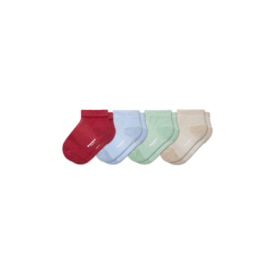 Toddler Terry Ankle Sock 4-Pack - Soft Step