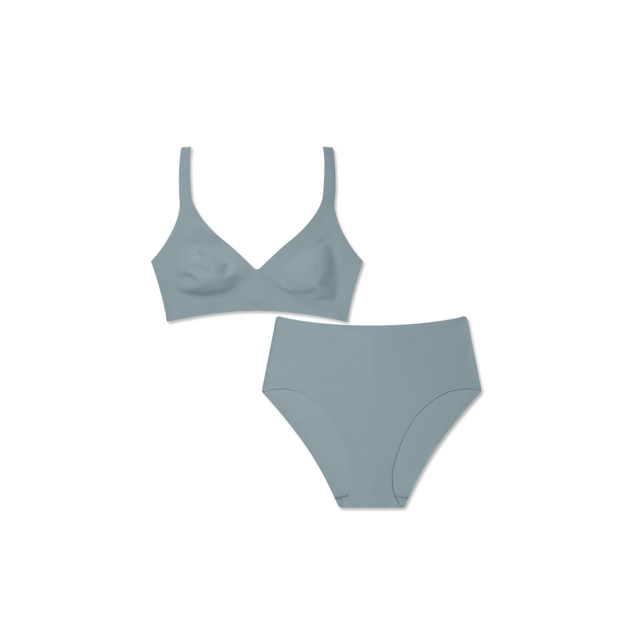 Women’s No Show Plunge Bralette + Hipster Pack - Fresh Comfort