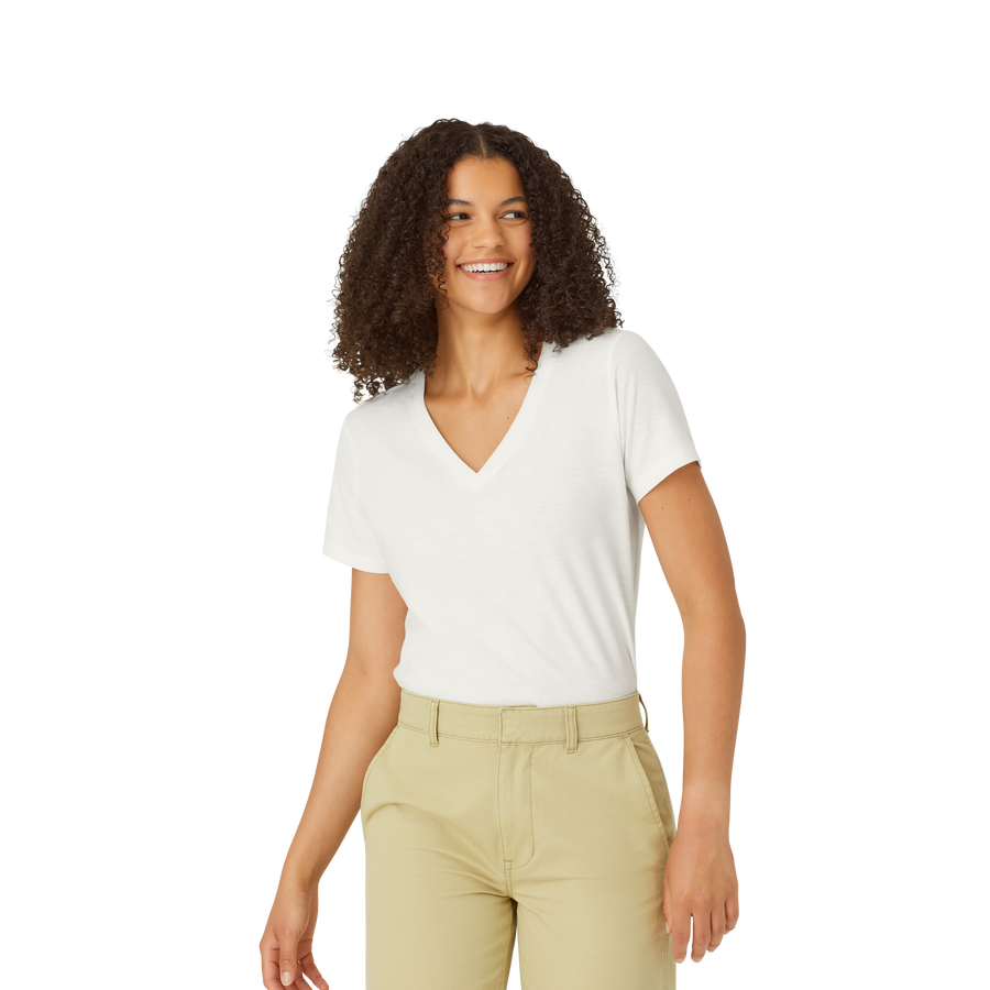 Women's Air Slub V-Neck T-Shirt - Weekend Comfort