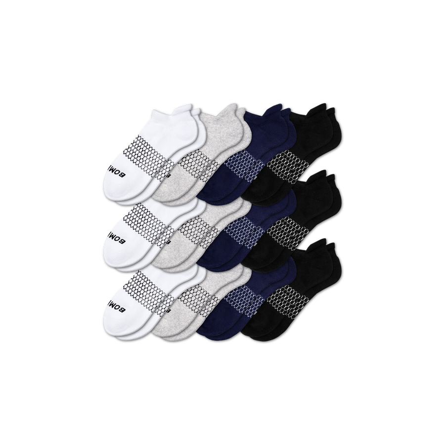 Men's Solids Ankle Sock 12-Pack - Soft Step