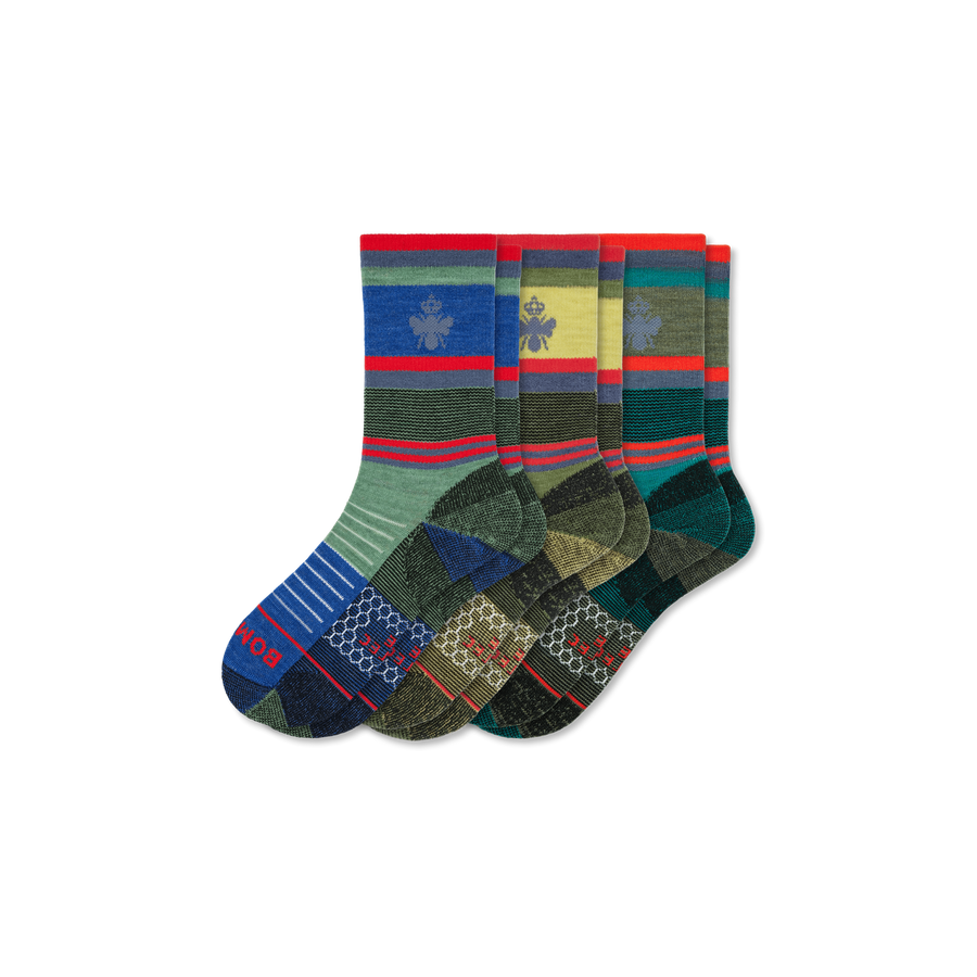 x Bombas Merino Wool Blend Hiking Calf Sock 3-Pack - Ready Pair
