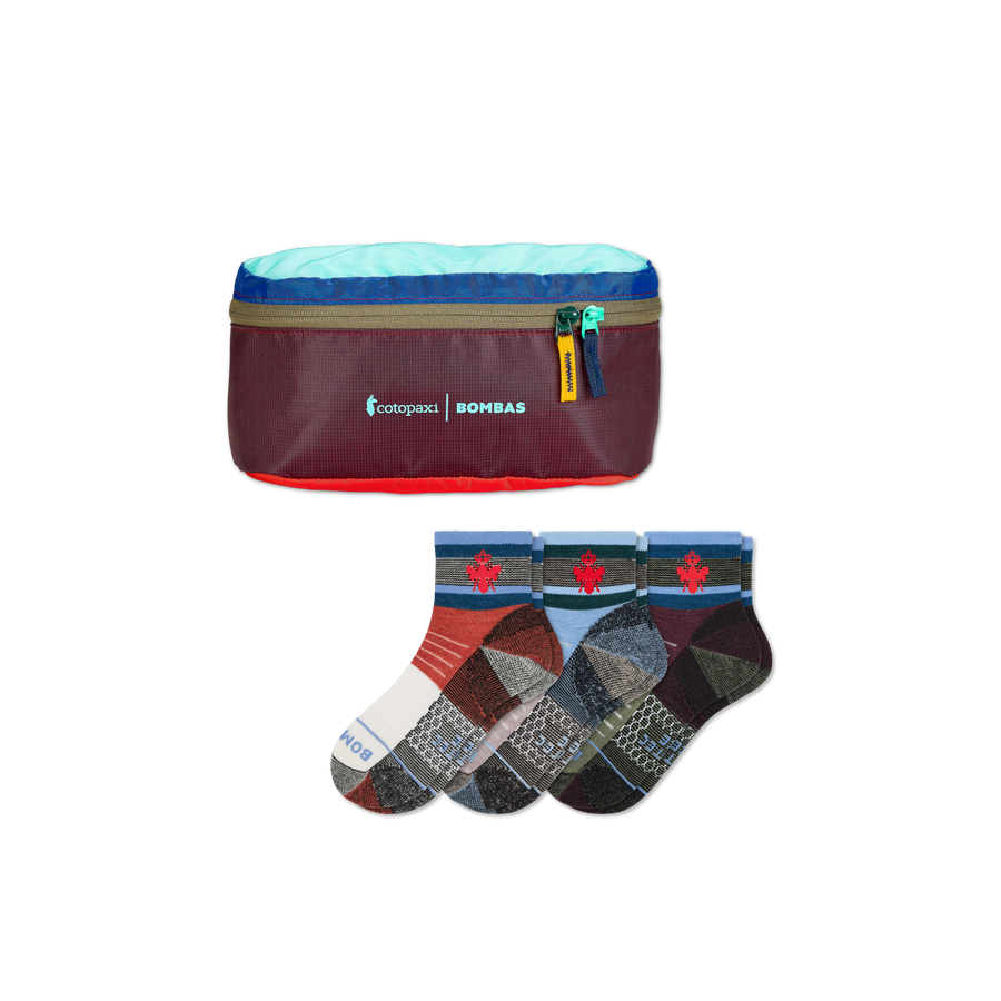 x Bombas Merino Wool Blend Hiking Quarter Sock 3-Pack & Fanny Pack - Daily Step