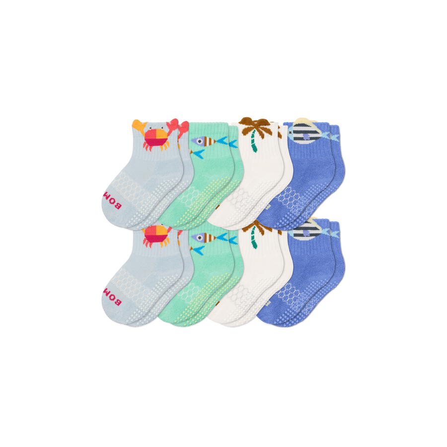 Toddler Gripper Calf Sock 8-Pack - Easy Choice
