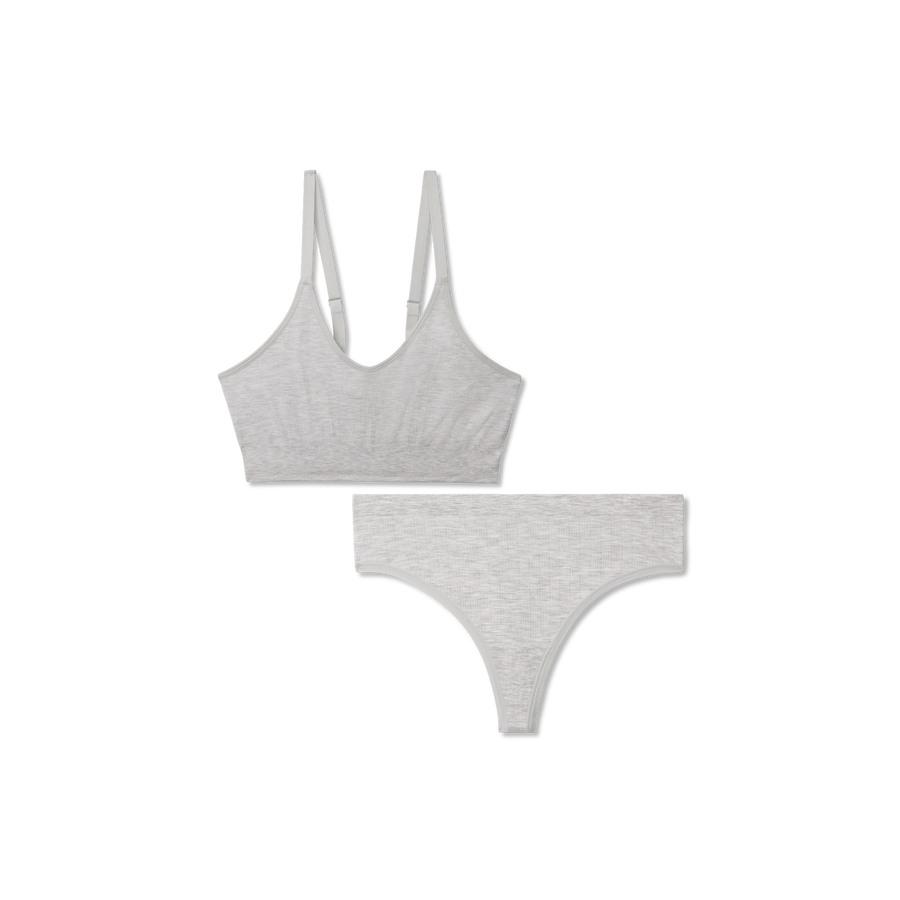 Women's Seamless Scoop Bralette + Thong Pack - Ready Pick