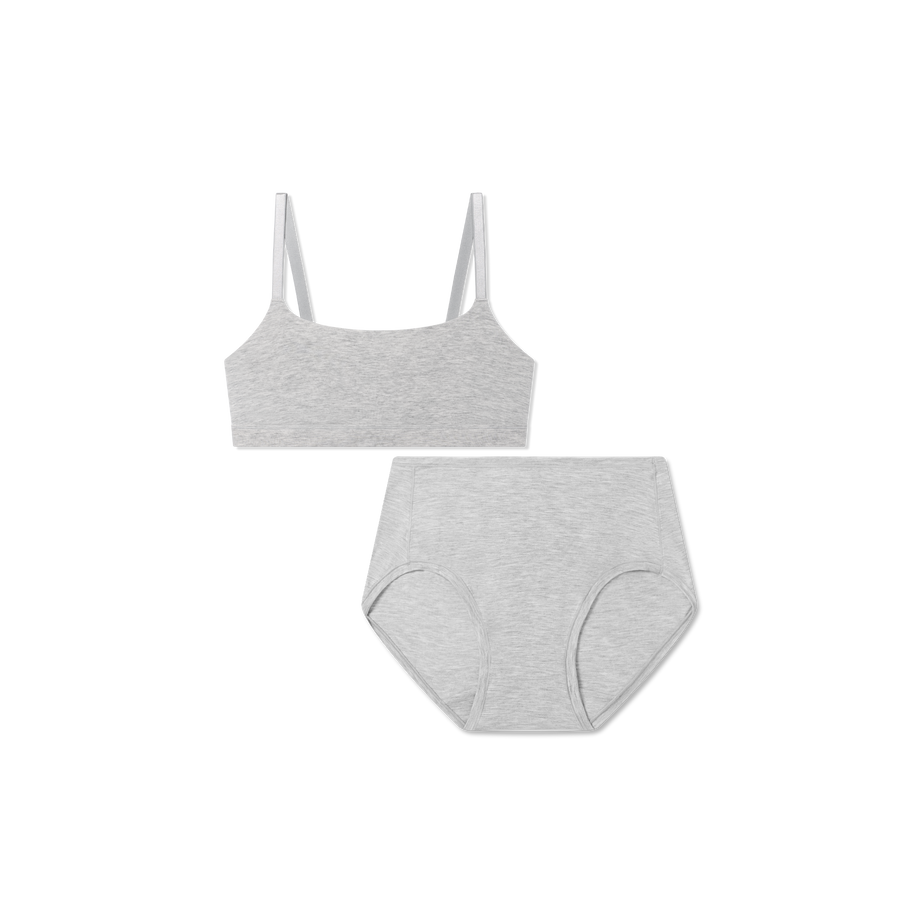 Women’s Super Soft Scoop Bralette + High Rise Brief Pack - All Day Comfort