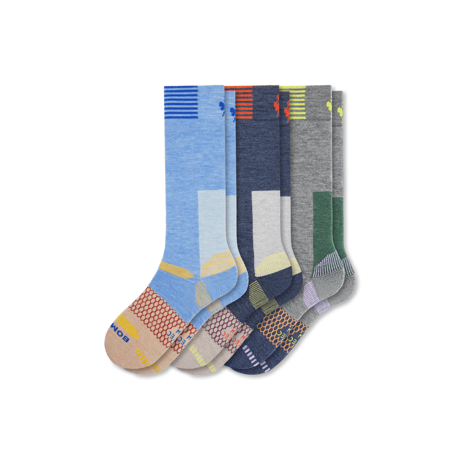 Women's Full-Cushion Merino Wool Blend Ski & Sock 3-Pack - Daily Cushion