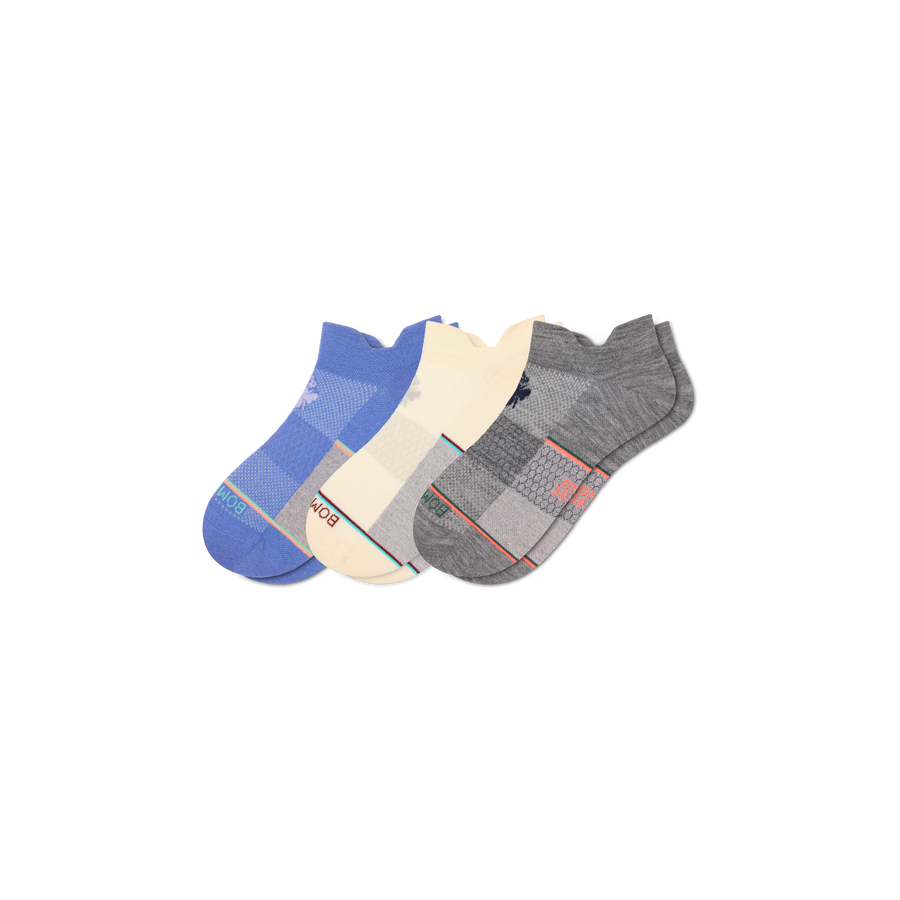 Women's Sport Merino Wool Blend Ankle Sock 3-Pack - Travel Pair