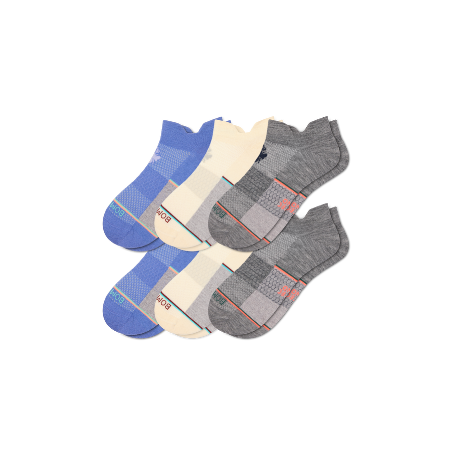 Women's Sport Merino Wool Blend Ankle Sock 6-Pack - Ready Pick