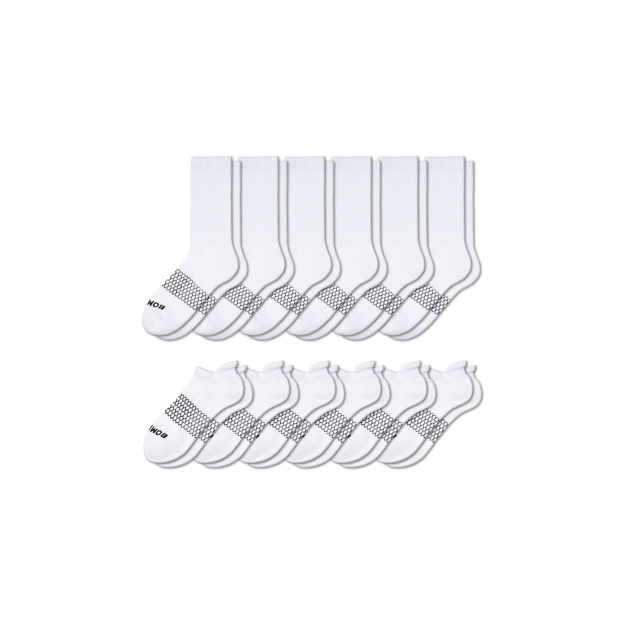 Women's Calf & Ankle Sock 12-Pack - Travel Pair